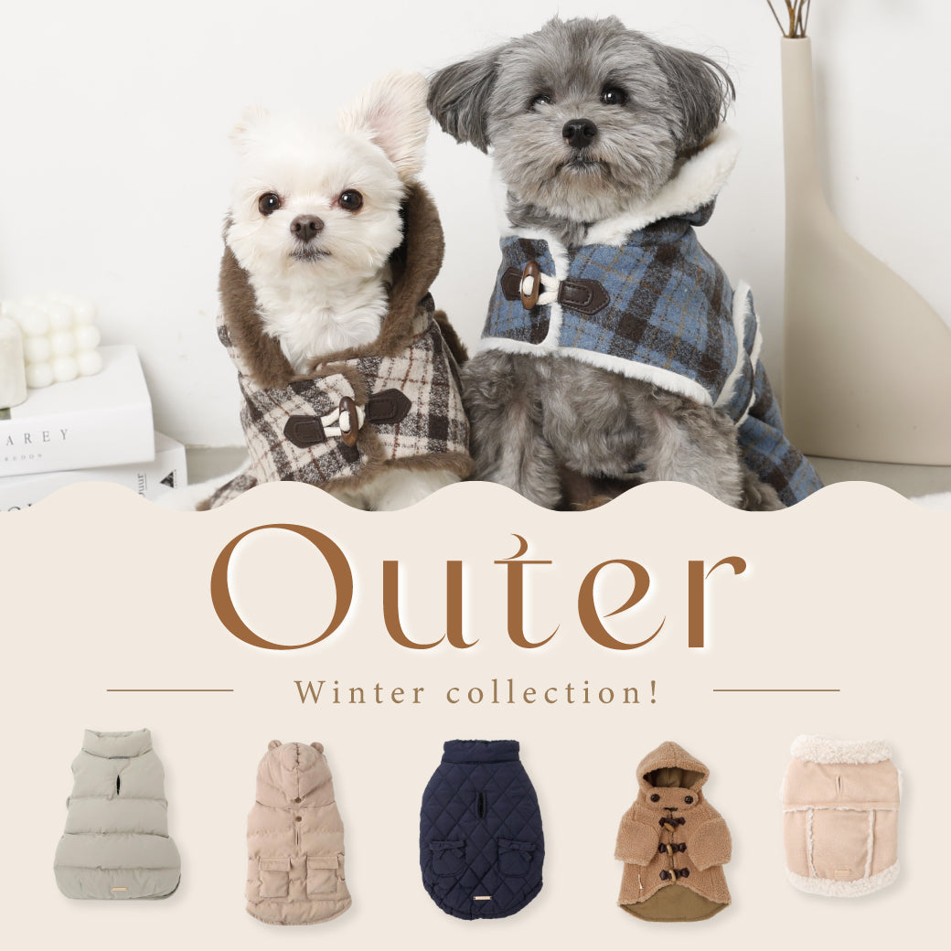 寒い日のお散歩が楽しみになる♪愛犬ちゃんの冬アウター|秋冬アウター特集