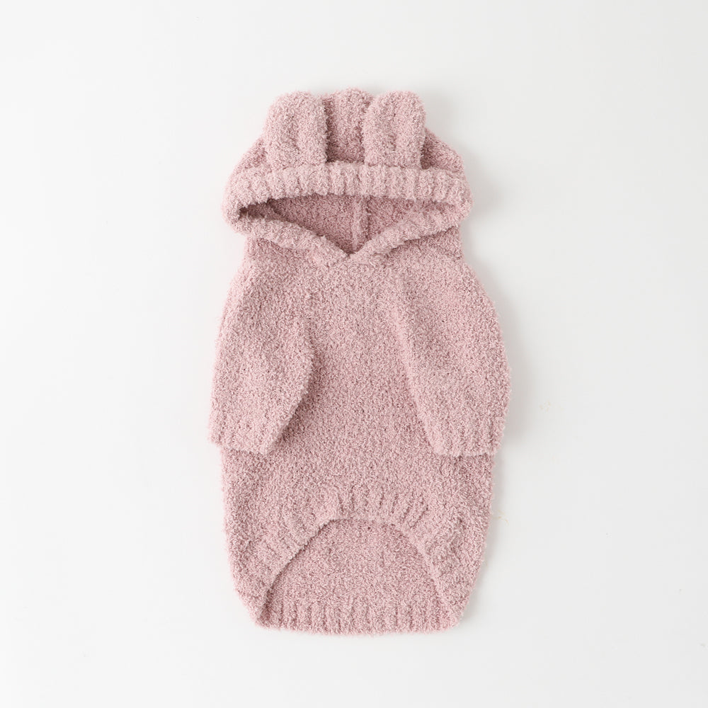 Rabbit ears fluffy hoodie