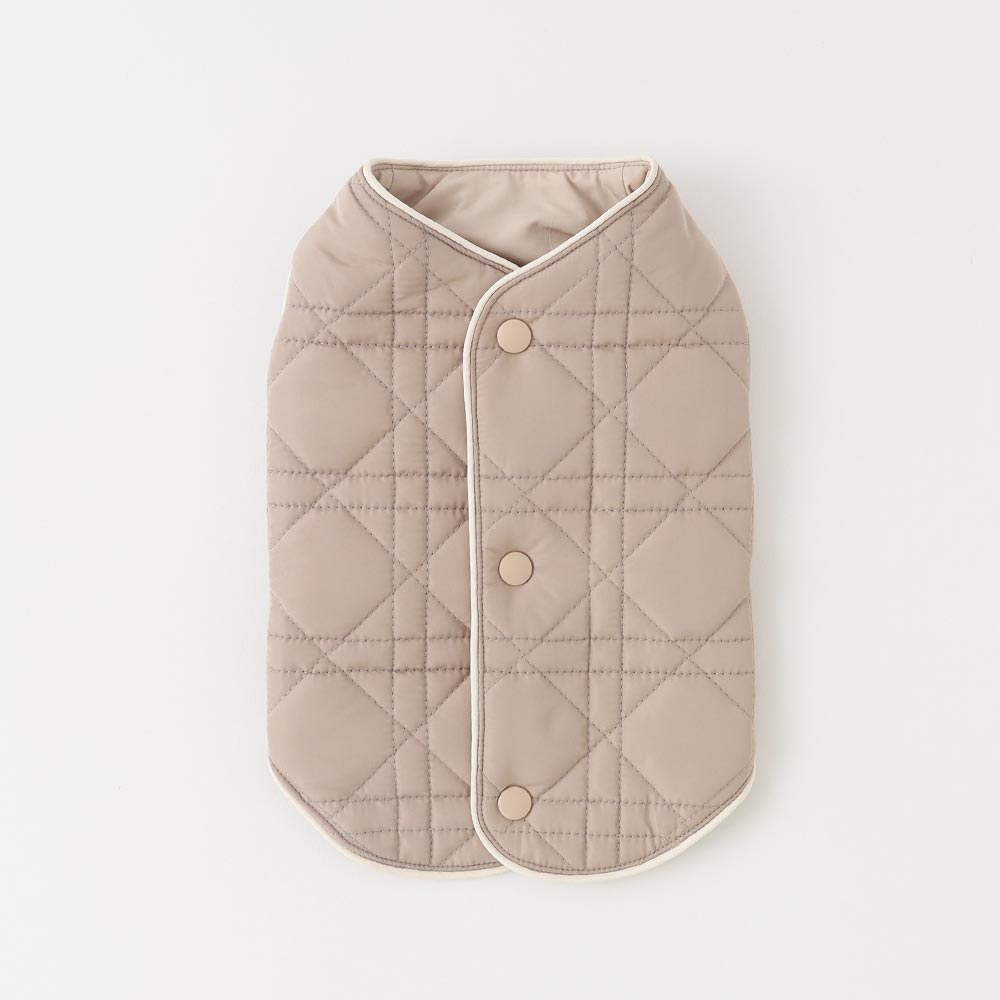piping quilting vest