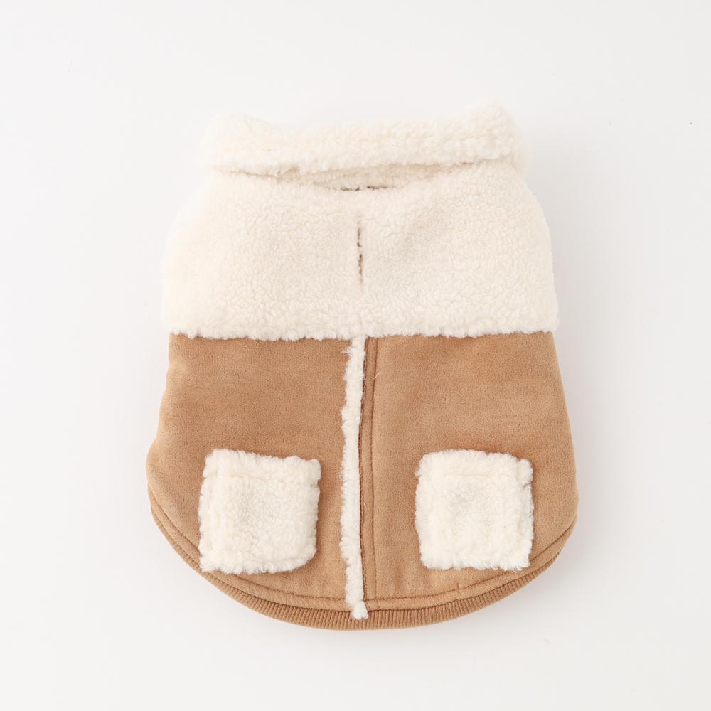 fake shearling boa vest
