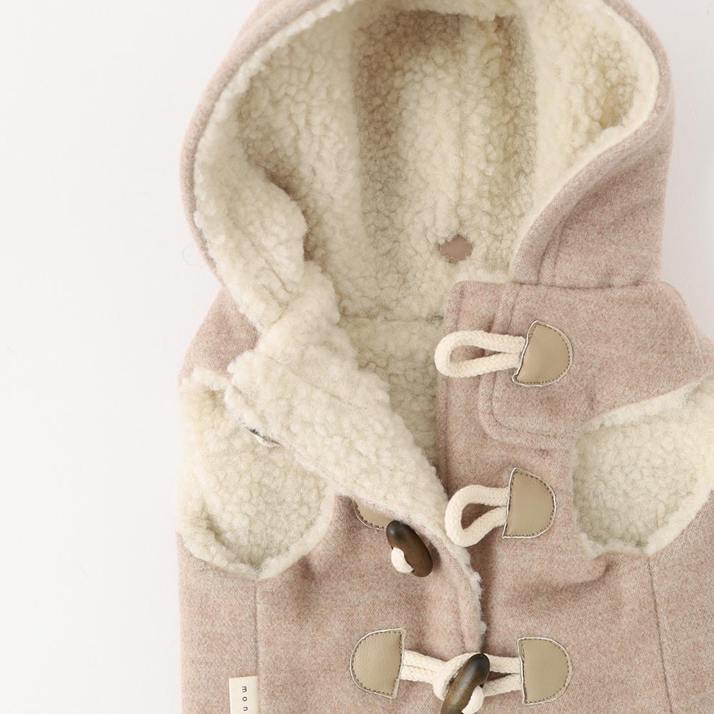 Duffel hood lining boa vest