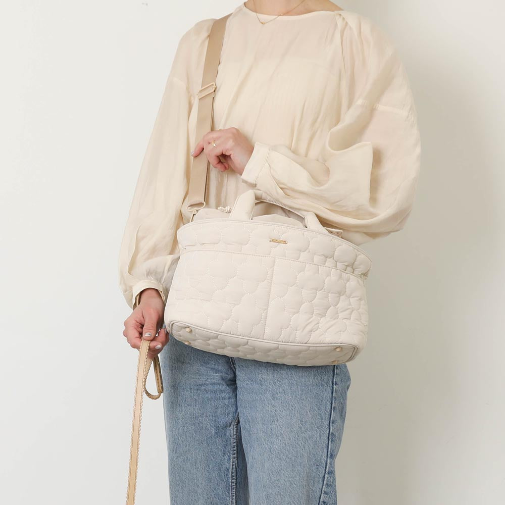 花卉绗缝3way外出包