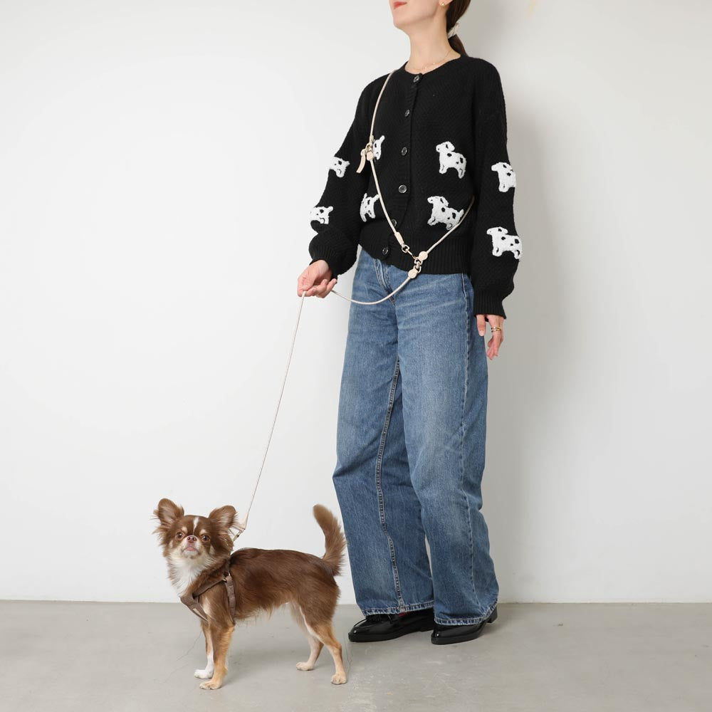 PUレザー×ワッフルハーネス