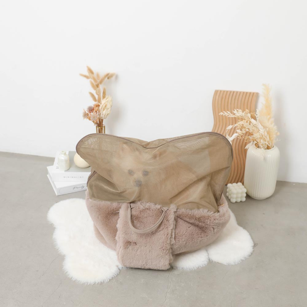 2wayハンモック型メッシュ付きファースリングバッグ