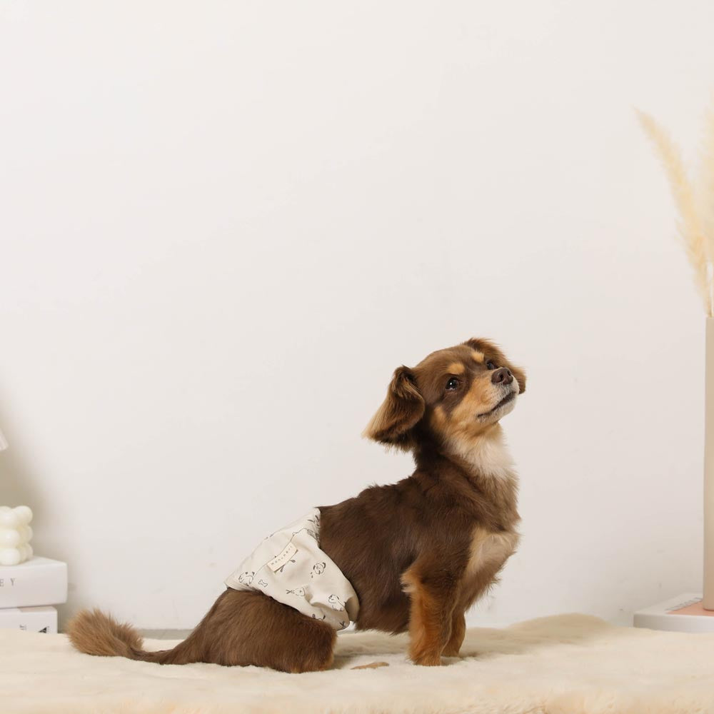 Dog pattern manners belt