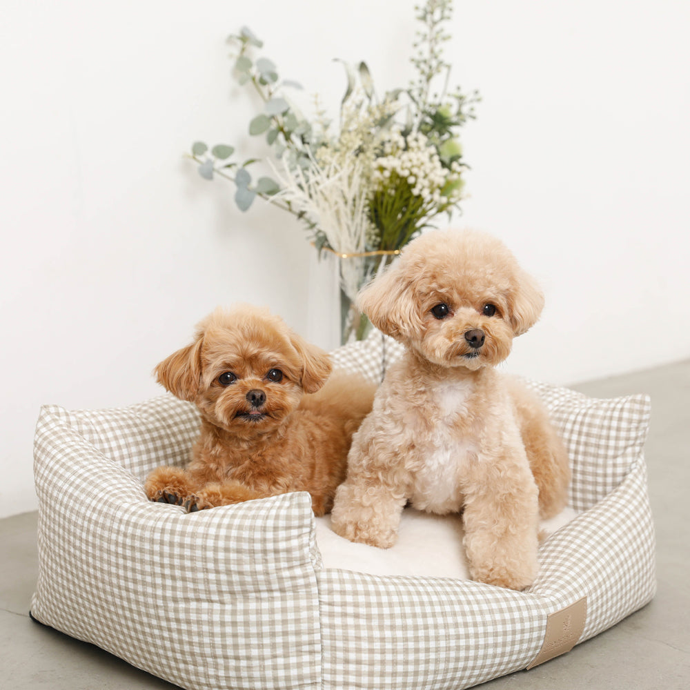 ギンガムチェッククッションベッド