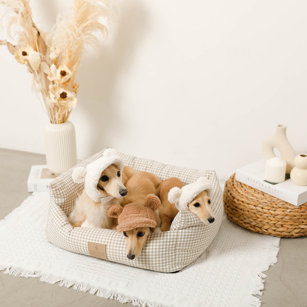 ギンガムチェッククッションベッド