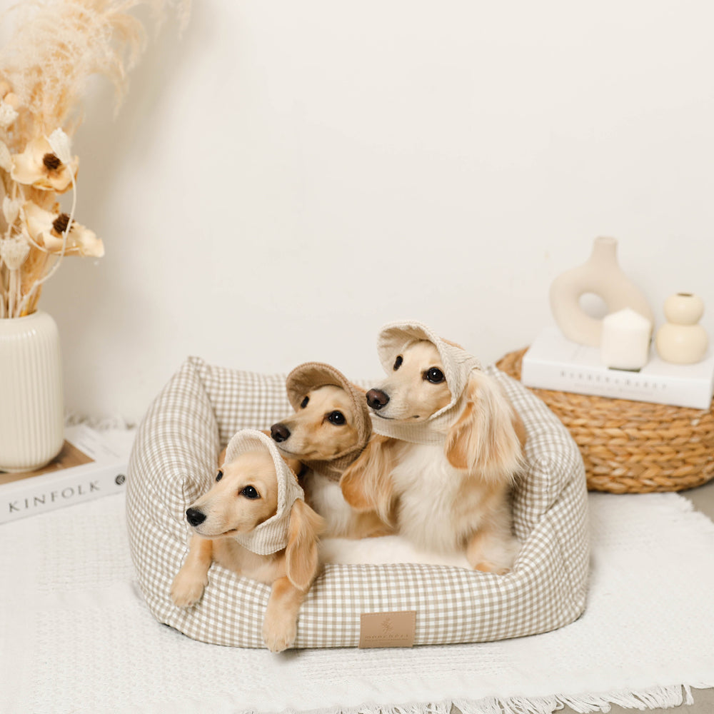 ギンガムチェッククッションベッド