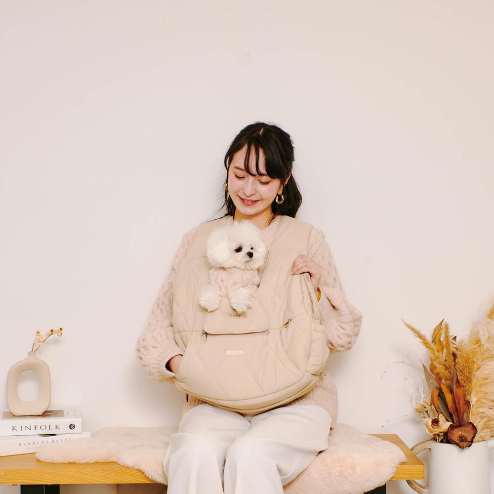 キルティングメッシュ付きフロントリュック【名入れ刺繍対応】