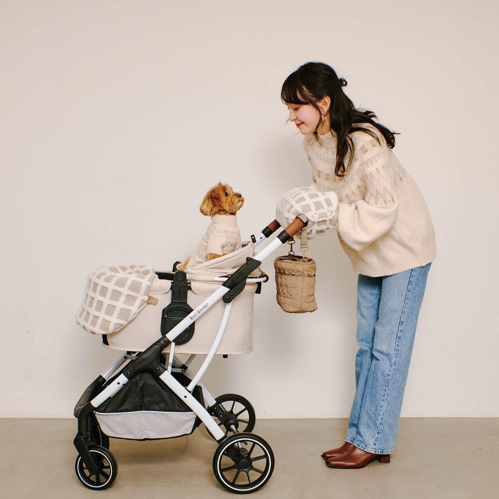 花卉绗缝3way外出包