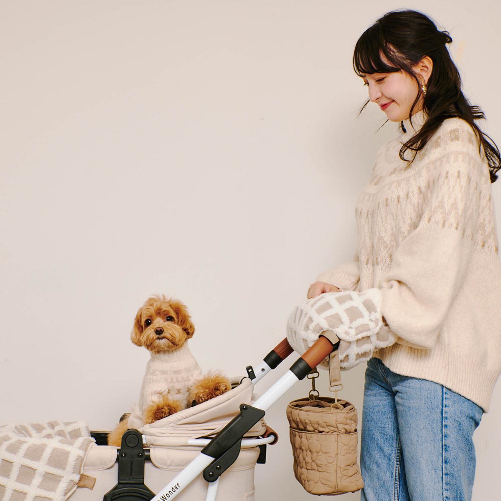 花卉绗缝3way外出包