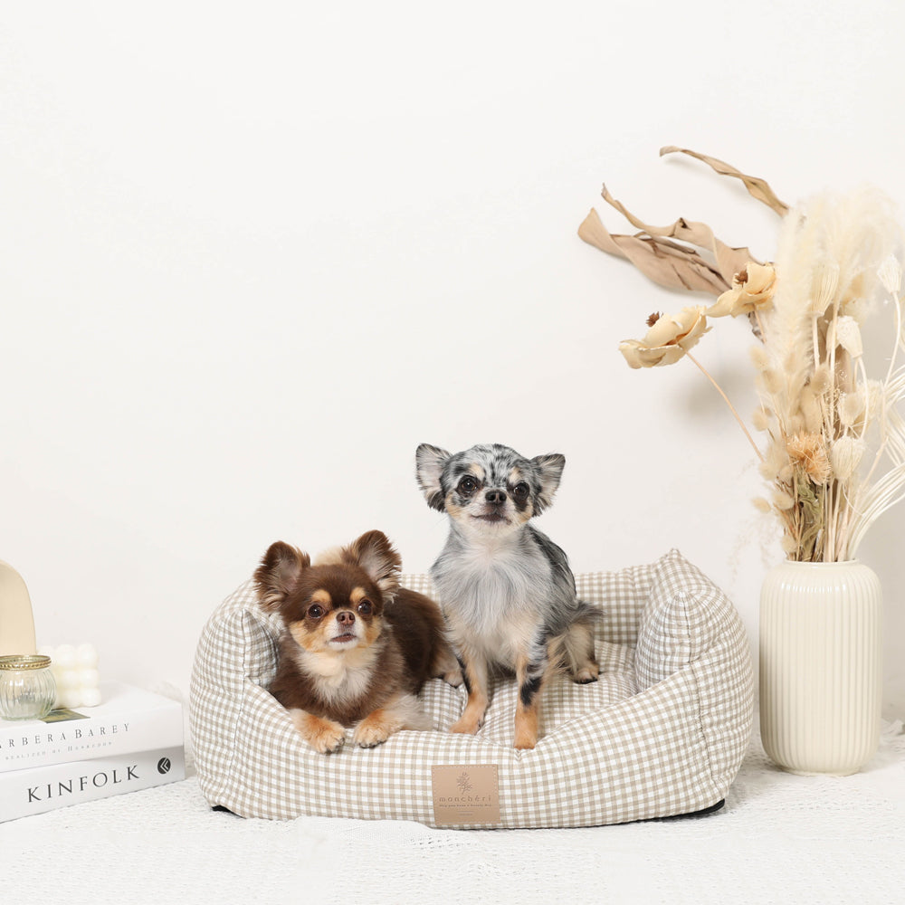 ギンガムチェッククッションベッド