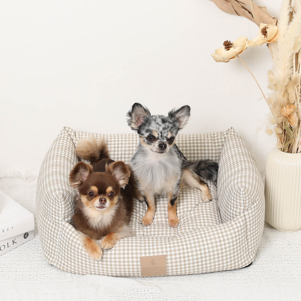 ギンガムチェッククッションベッド