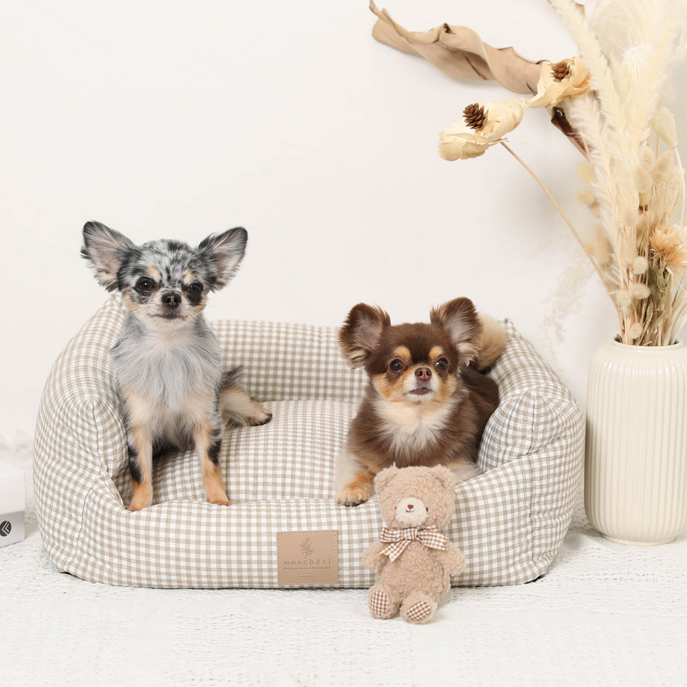 ギンガムチェッククッションベッド