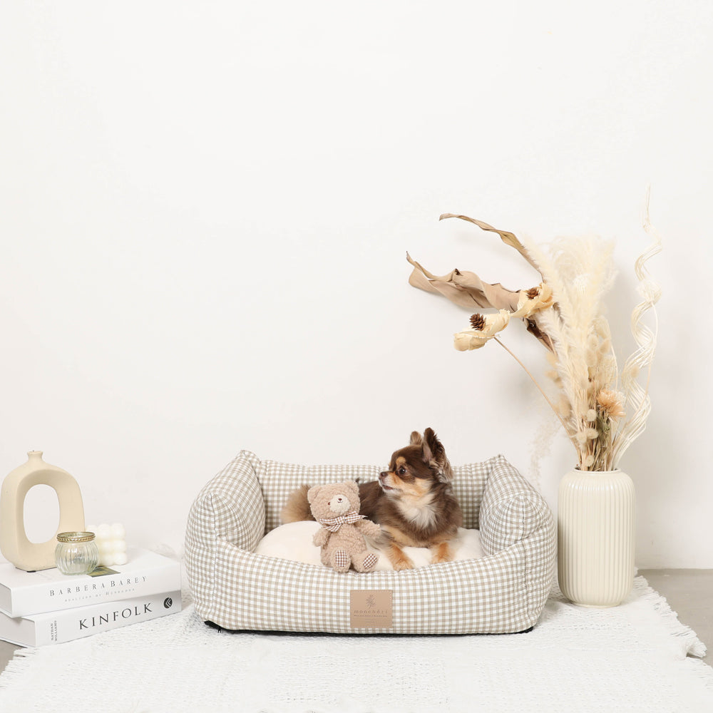 ギンガムチェッククッションベッド