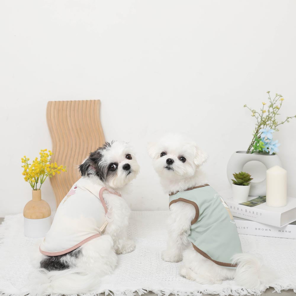 冷感アイスロゴプリントノースリーブトップス【保冷剤対応】