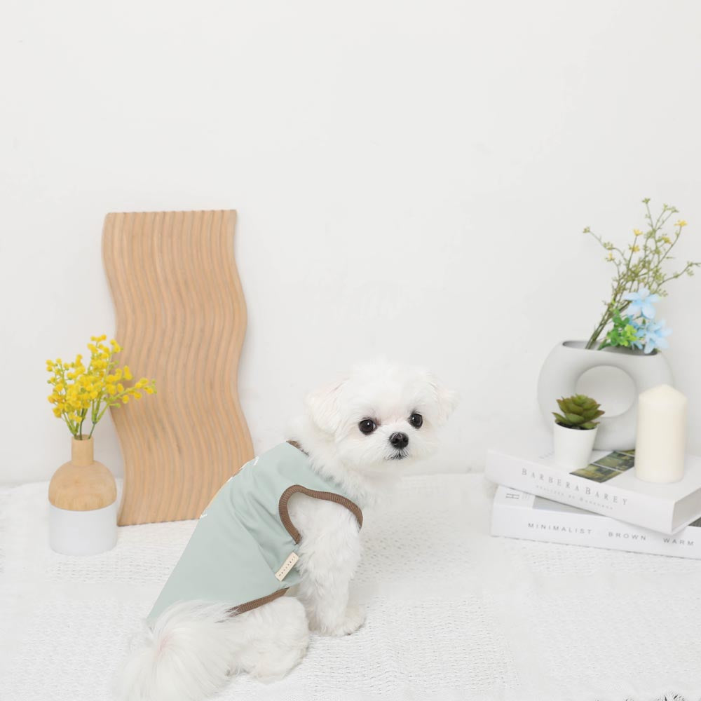 冷感アイスロゴプリントノースリーブトップス【保冷剤対応】