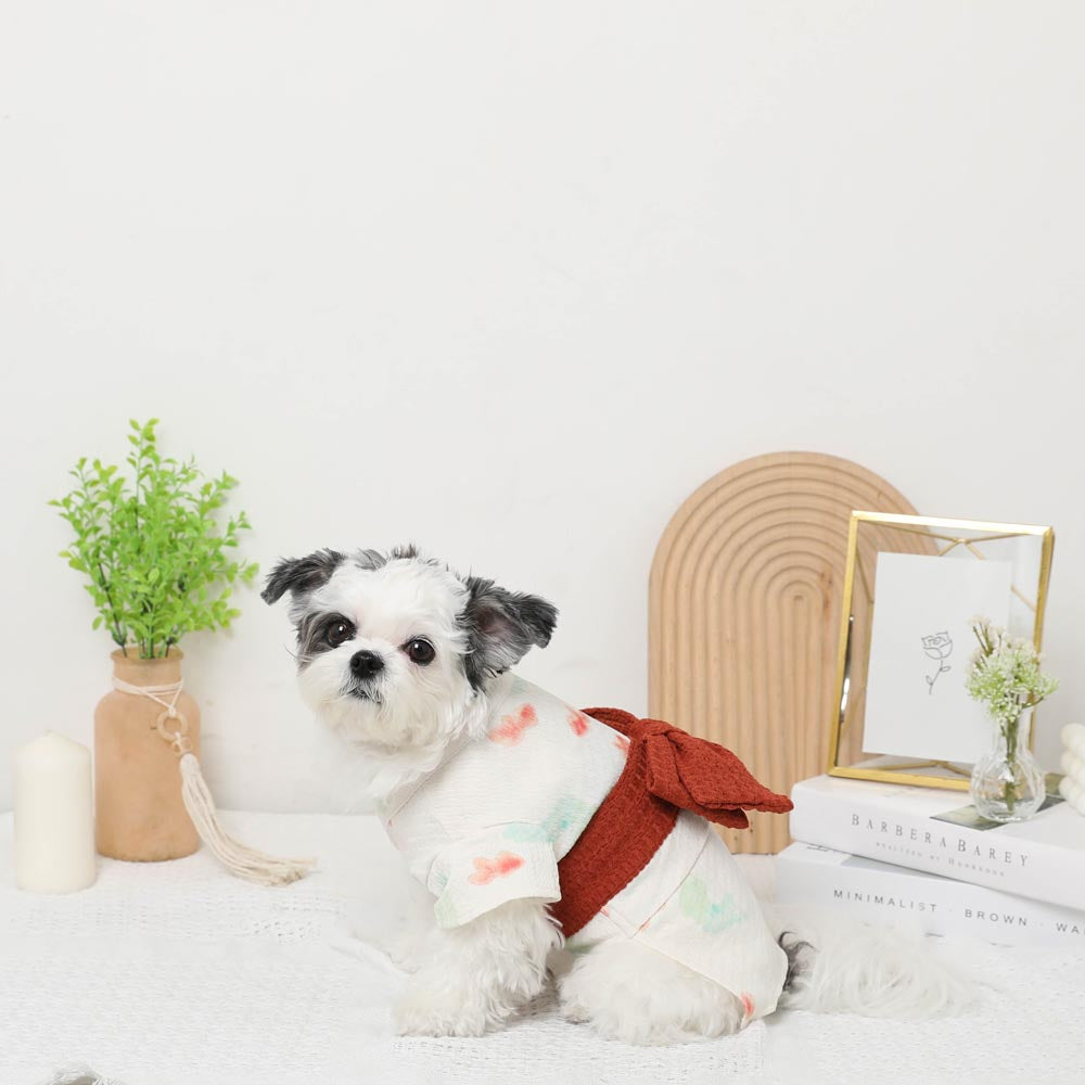 冷感防虫水彩金鱼图案浴衣【保冷剂对应】