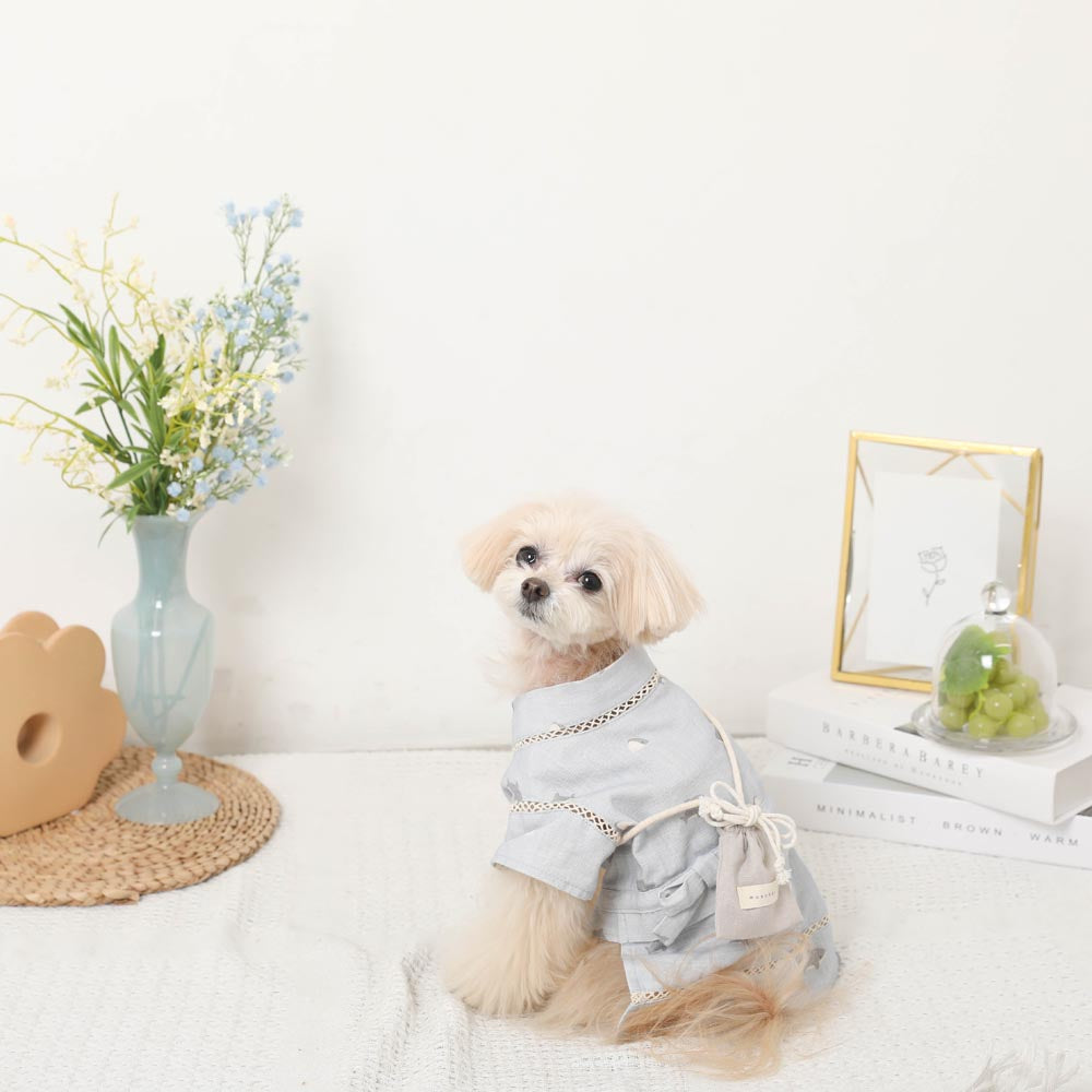 冷感防虫鲨鱼柄甚平+束口袋套装【保冷剂对应】