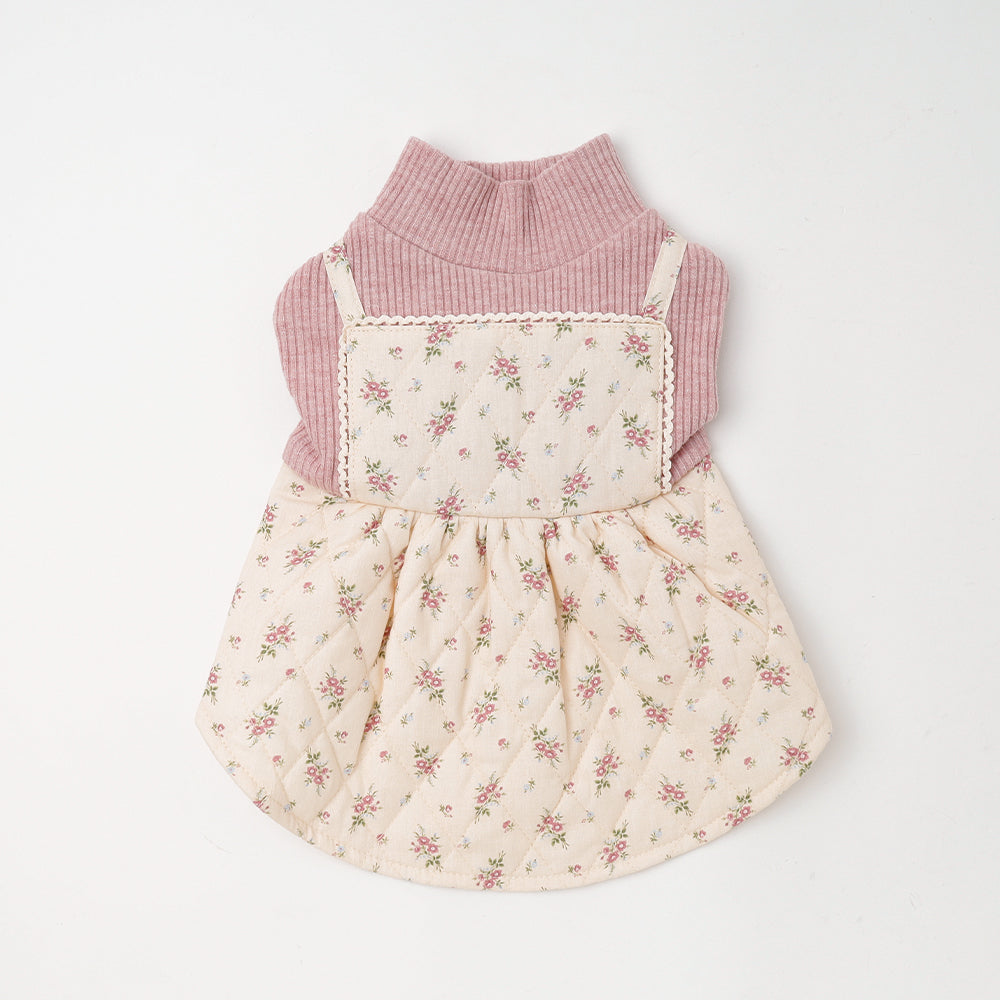 Floral quilted cami dress