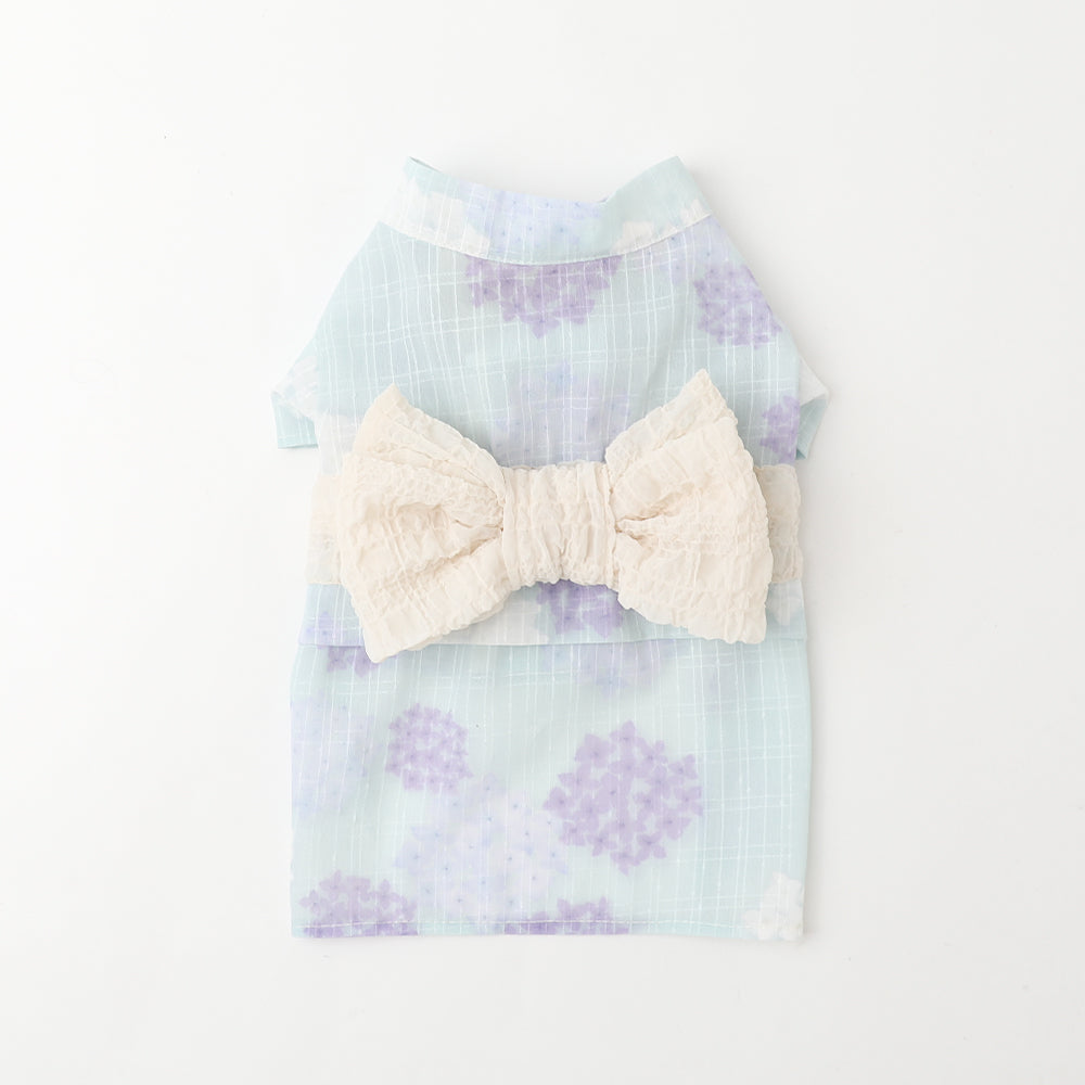 冷感防虫水彩绣球花图案浴衣【保冷剂对应】