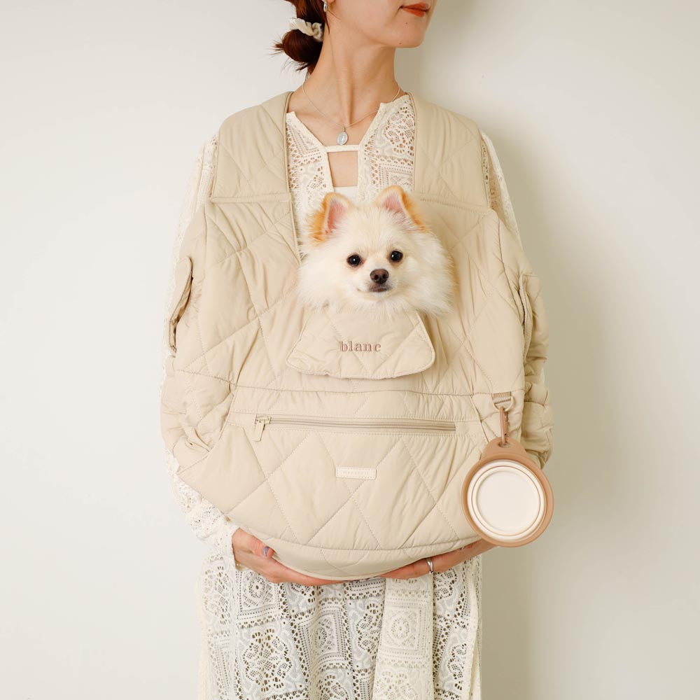 キルティングメッシュ付きフロントリュック【名入れ刺繍対応】