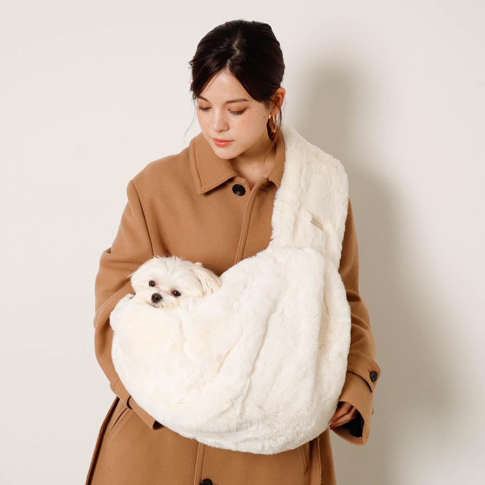 2wayハンモック型メッシュ付きファースリングバッグ