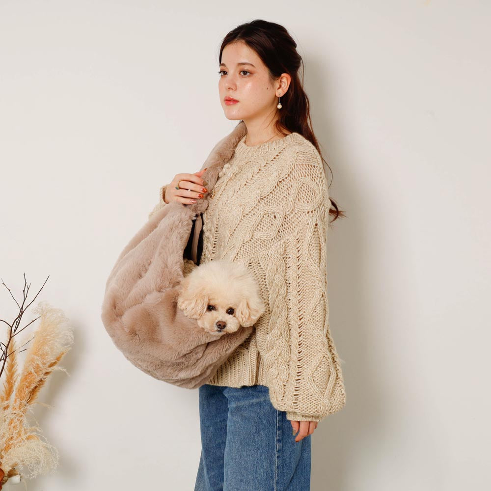 2wayハンモック型メッシュ付きファースリングバッグ