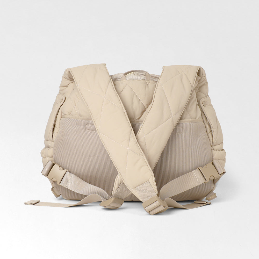 キルティングメッシュ付きフロントリュック【名入れ刺繍対応】