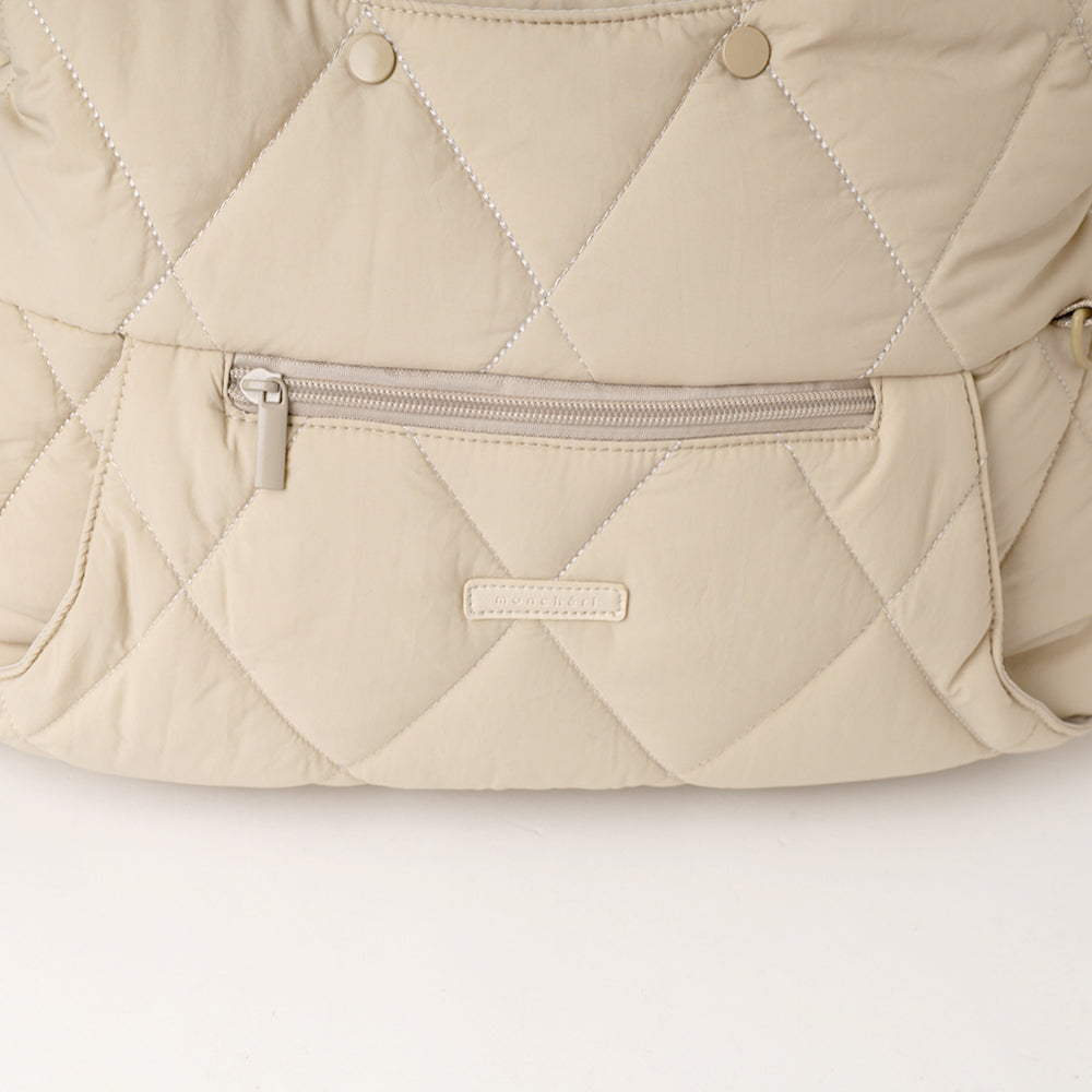 キルティングメッシュ付きフロントリュック【名入れ刺繍対応】