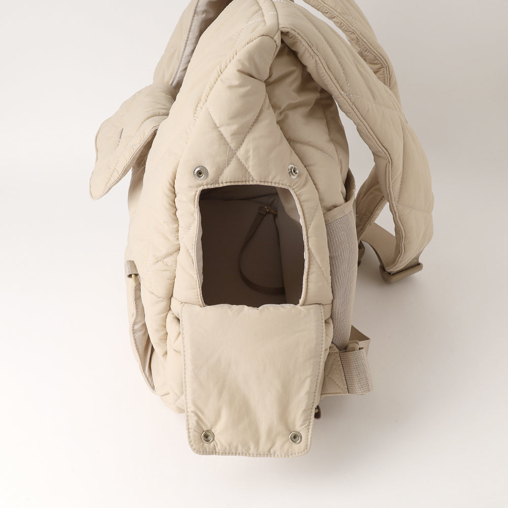 キルティングメッシュ付きフロントリュック【名入れ刺繍対応】