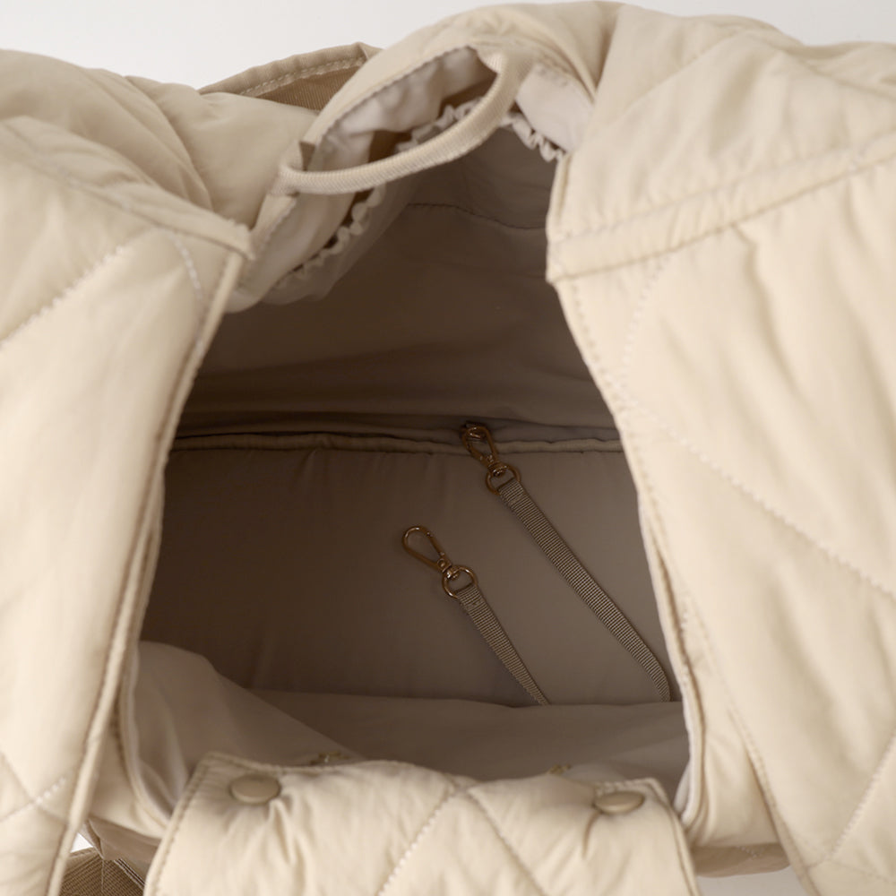 キルティングメッシュ付きフロントリュック【名入れ刺繍対応】