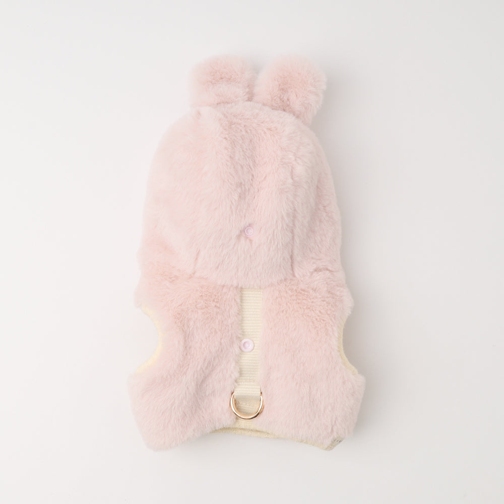 Hood fur harness with rabbit ears