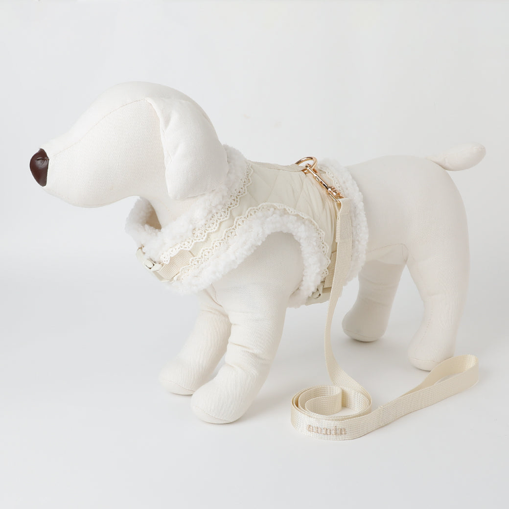 キルティングボアレースハーネス+リードSET【名入れ刺繍対応】