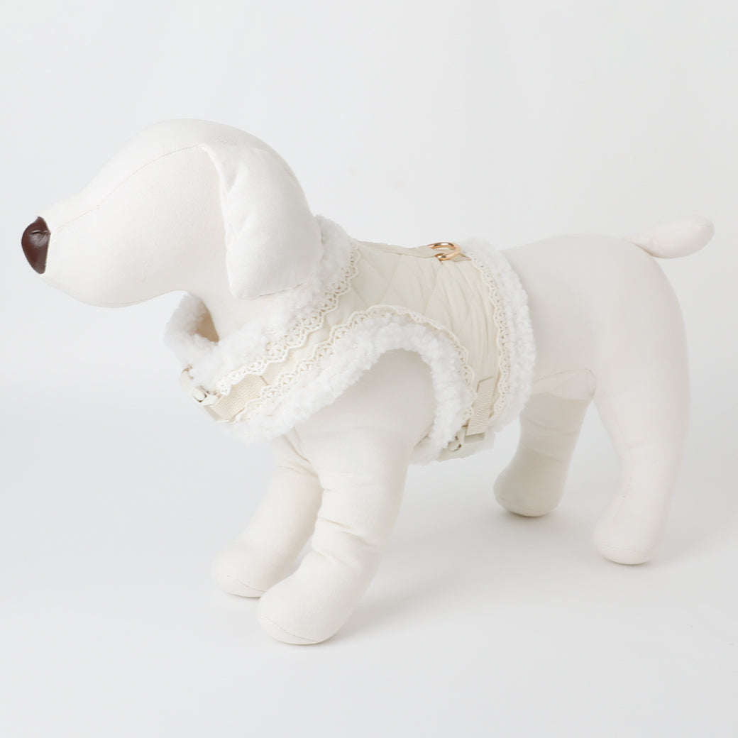 キルティングボアレースハーネス+リードSET【名入れ刺繍対応】