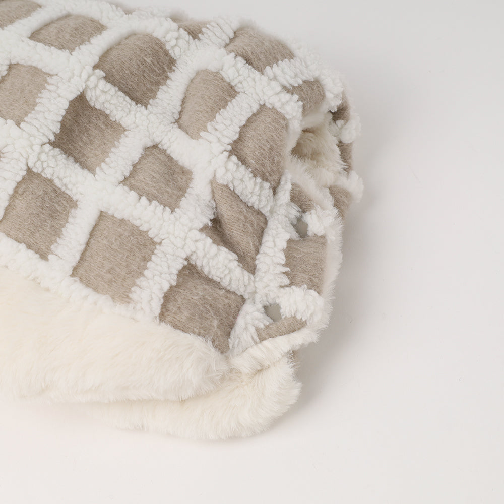 ペットカートチェックボアハンドマフ