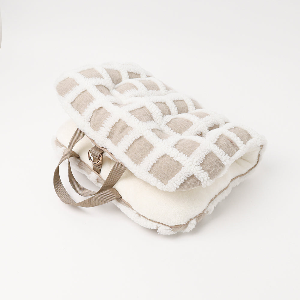 宠物推车格子坐垫垫