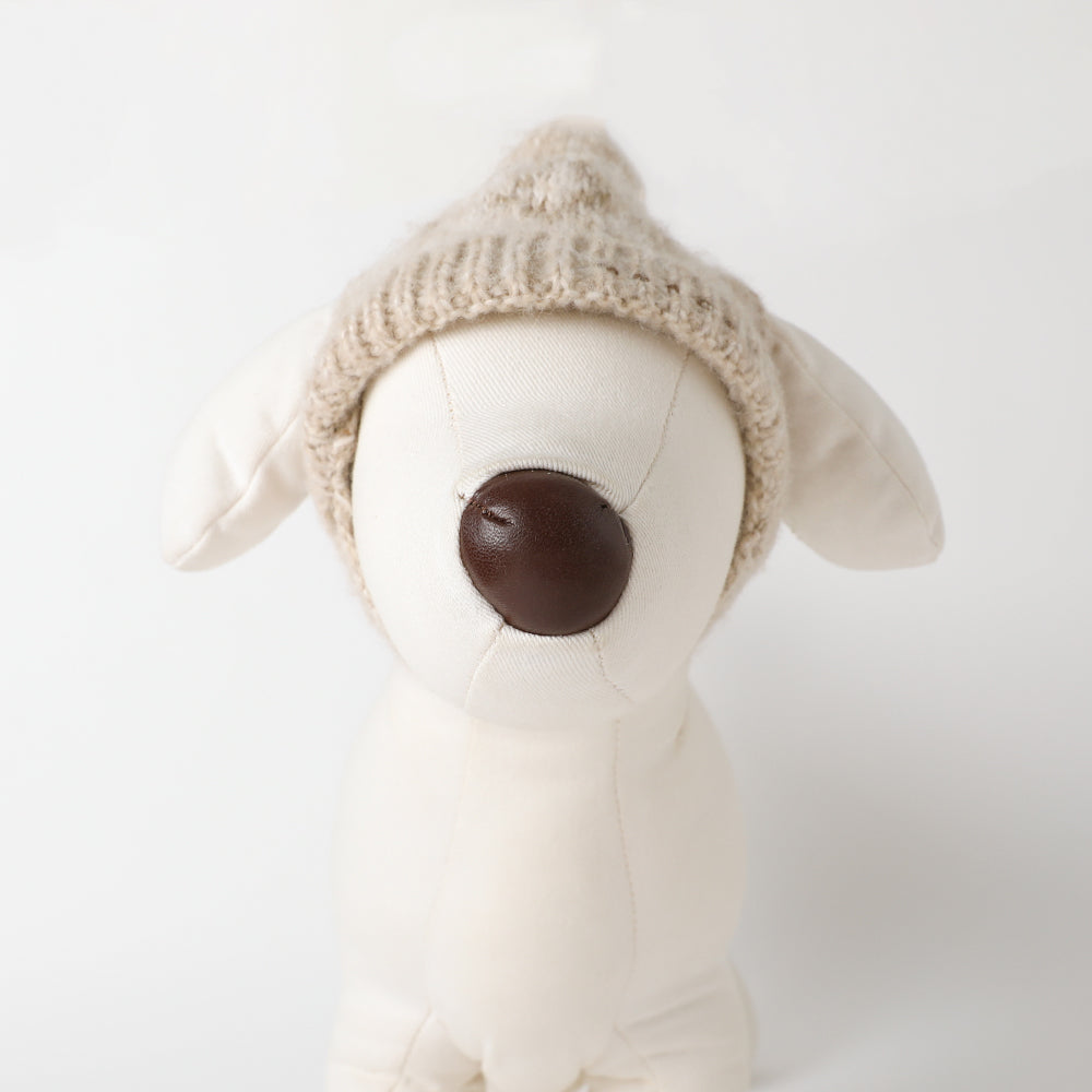 ノルディック柄ポンポンニット帽