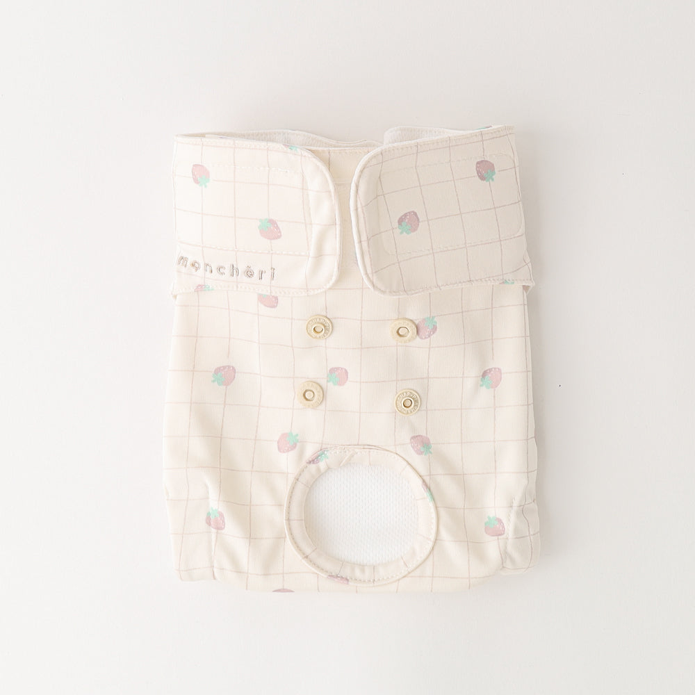 Strawberry plaid sanitary pants