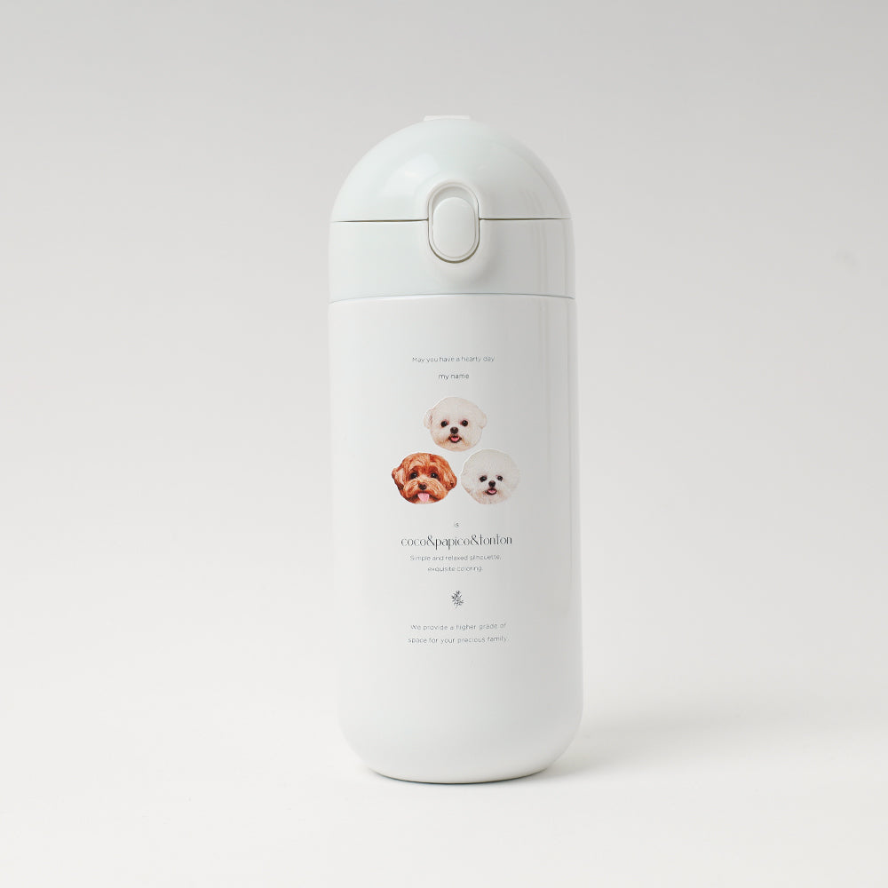 ワンタッチサーモステンレスボトル【うちの子グッズ】