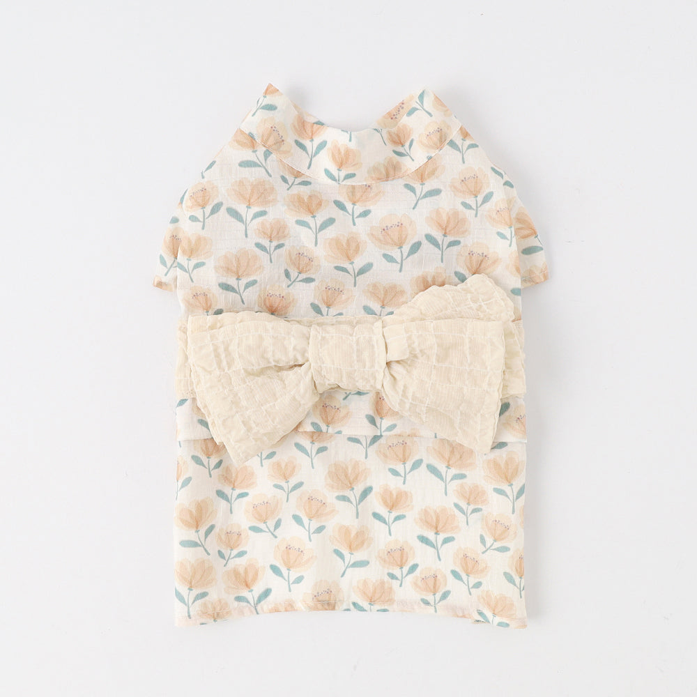 冷感ポピーフラワー柄浴衣