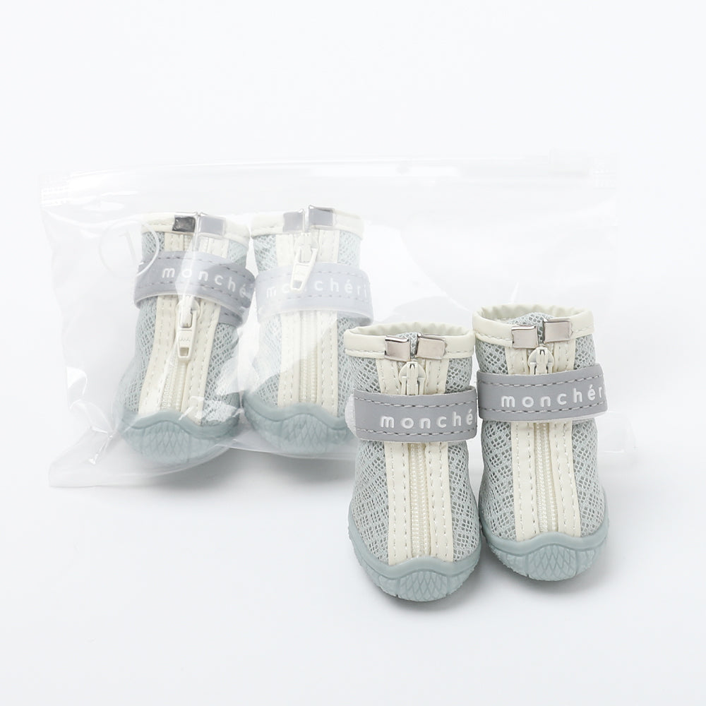 front zipper mesh shoes