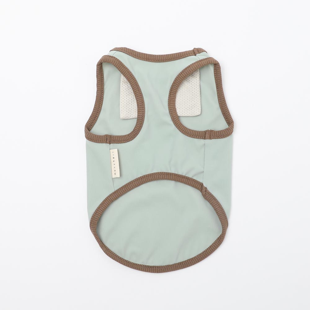 冷感アイスロゴプリントノースリーブトップス【保冷剤対応】