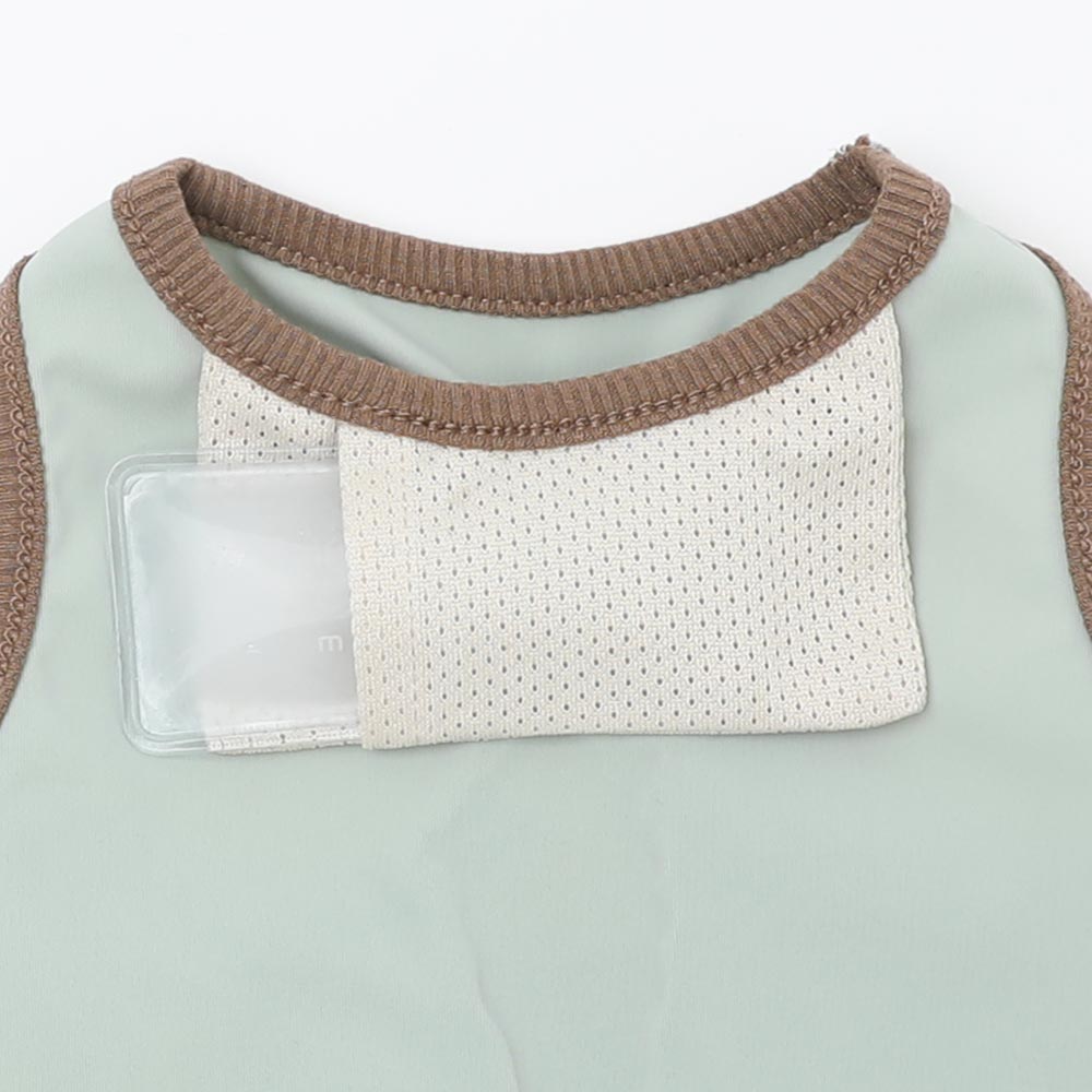 冷感アイスロゴプリントノースリーブトップス【保冷剤対応】