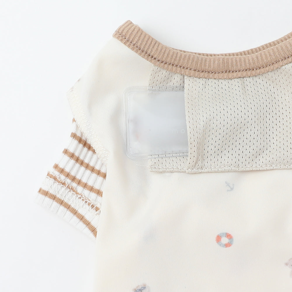 冷感くまさんサマープリントTシャツ【保冷剤対応】