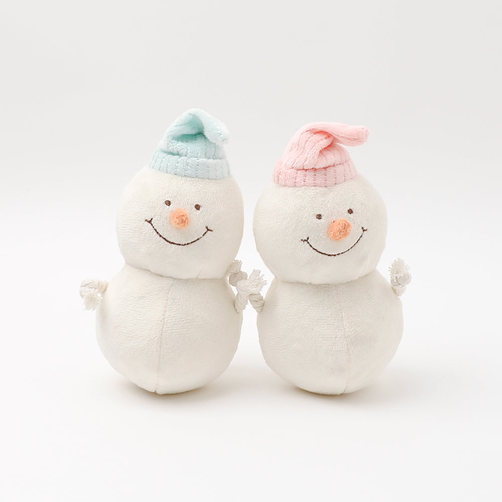 Dental Rope Mini Snowman Plush Set