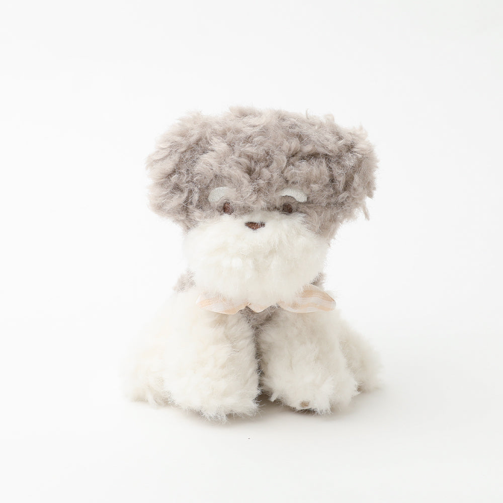 gray dog stuffed toy