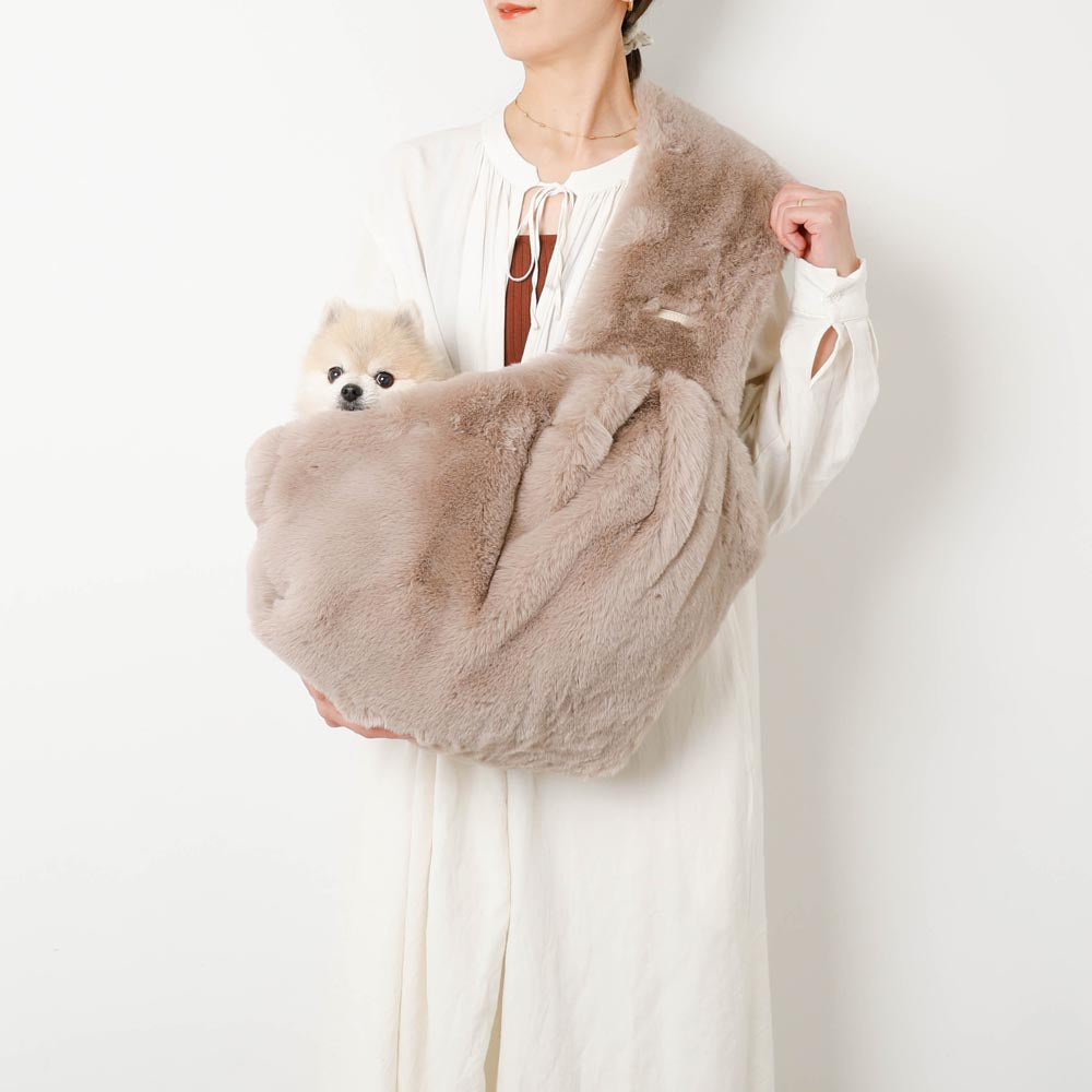 2wayハンモック型メッシュ付きファースリングバッグ