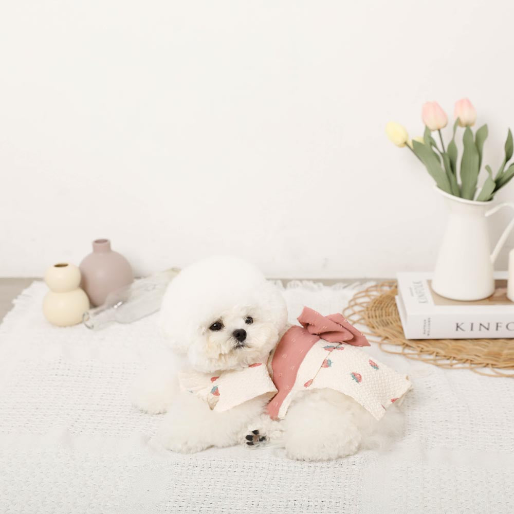 冷感水彩いちご柄浴衣【旧モデル】