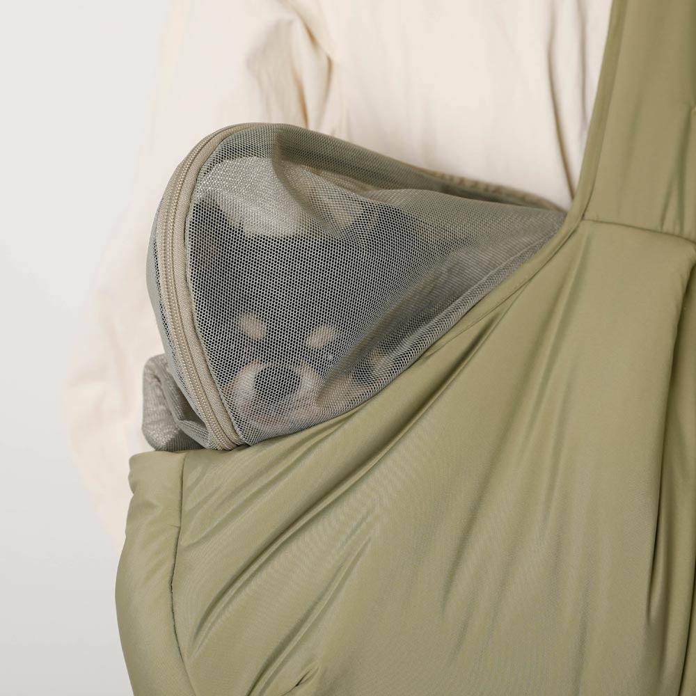 2wayハンモック型メッシュ付きスリングバッグ